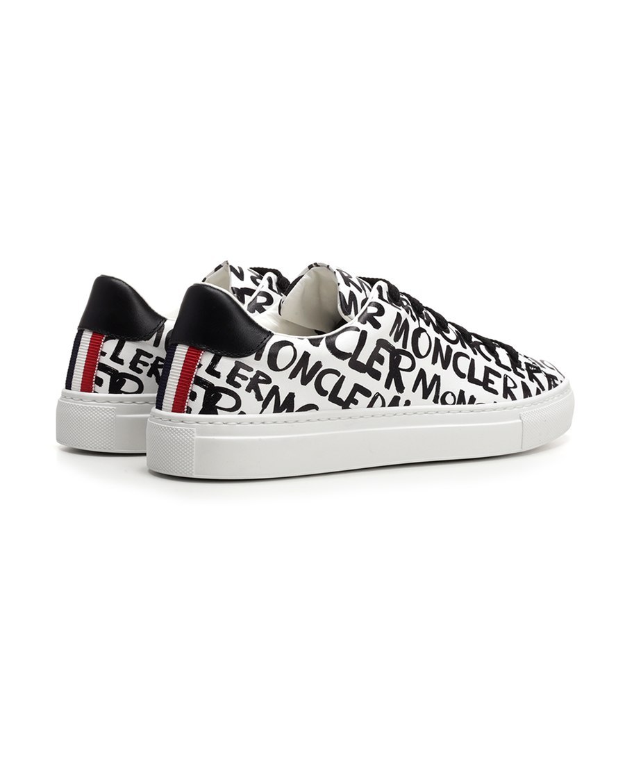 Moncler Printed Sports Shoes In White