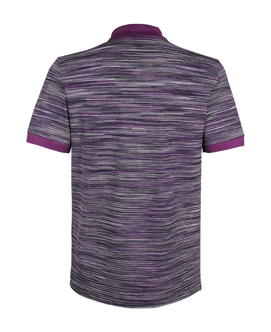 Missoni Short-sleeved Polo Shirt In Gray