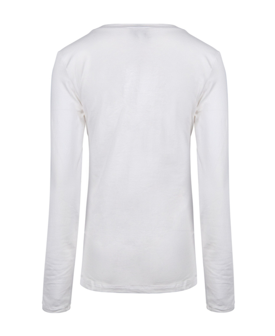Armani Jeans Logo Long-sleeved T-shirt In White