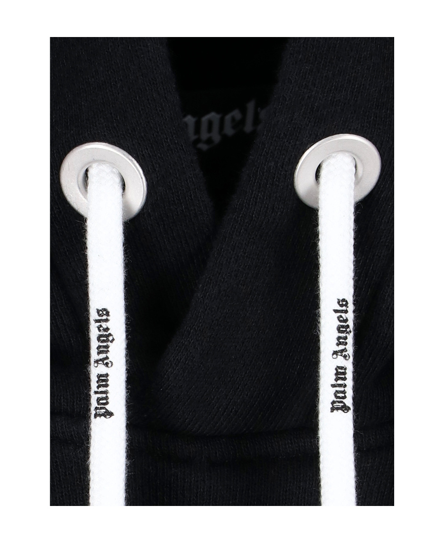 Palm Angels Oversize Broken Palm Graphic Hoodie In Black