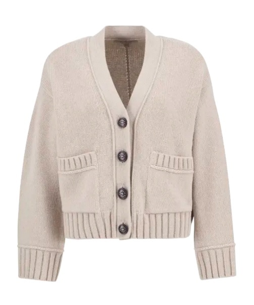 Barbour Faye Cardigan In Brown