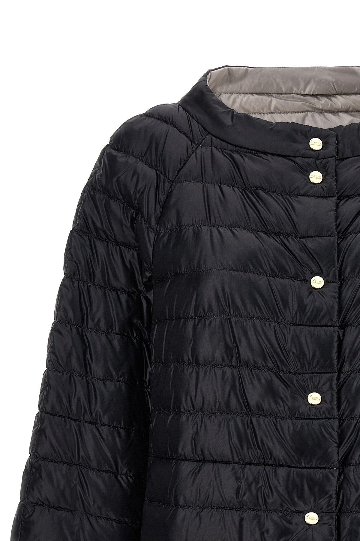 Shop Herno Reversible Puffer Jacket In Black