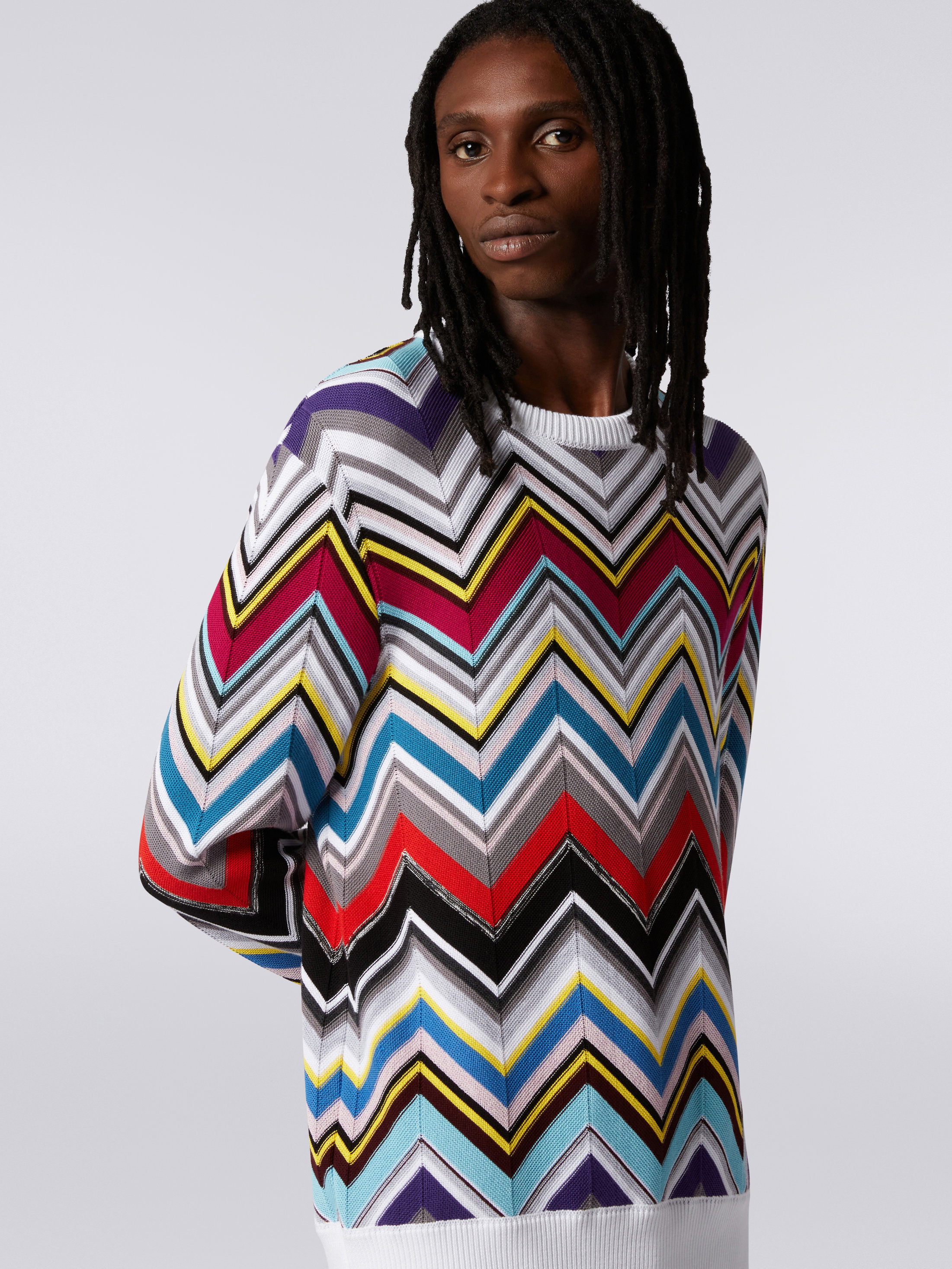Missoni Zig-zag Sweatshirt In Multicolor