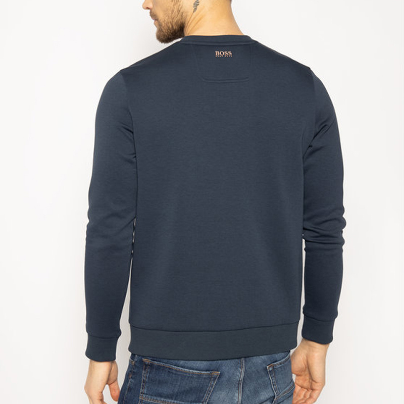 HUGO BOSS ROUND-NECKED LOGO SWEATER 
