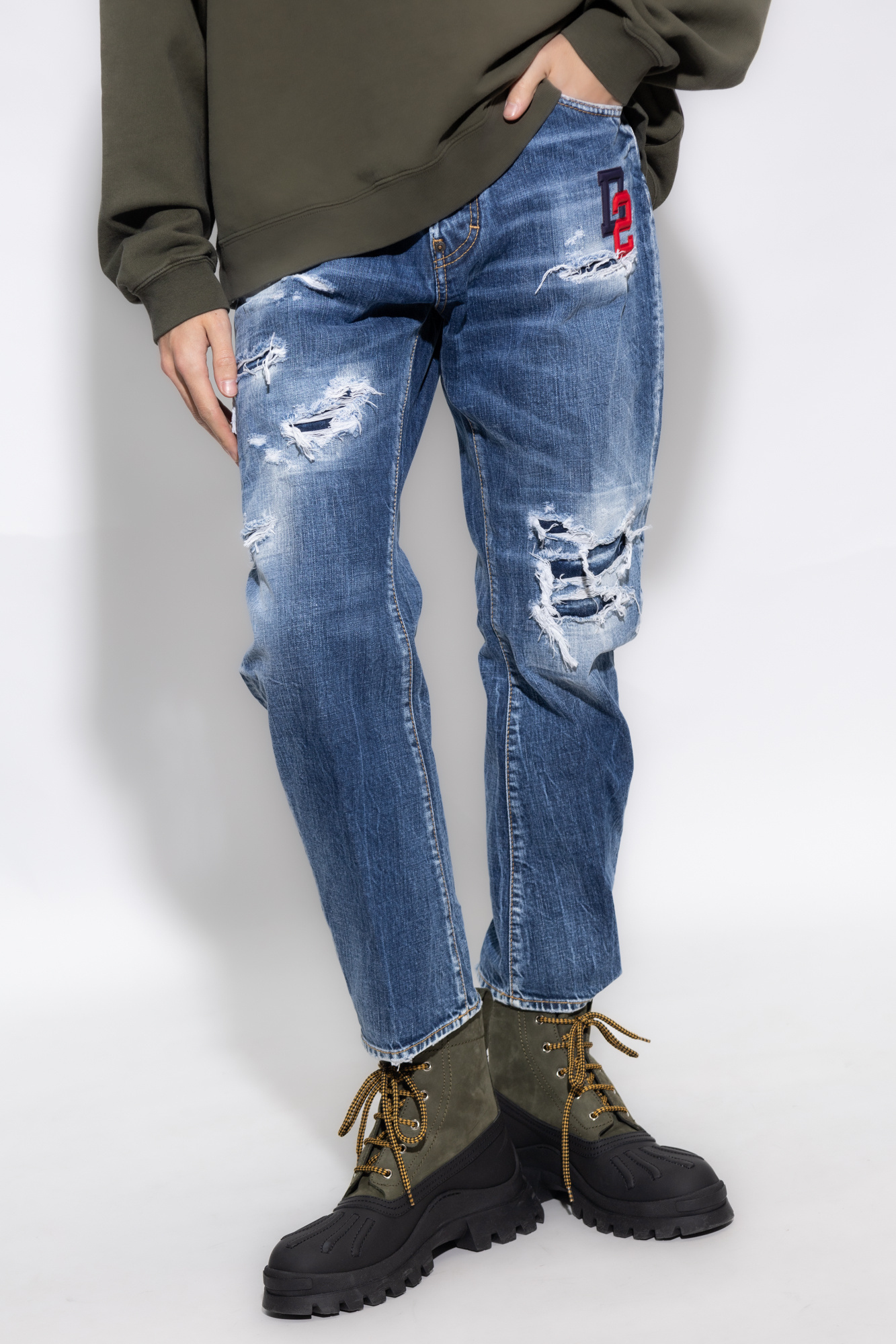 Dsquared2 Denim Bro Jeans In Blue