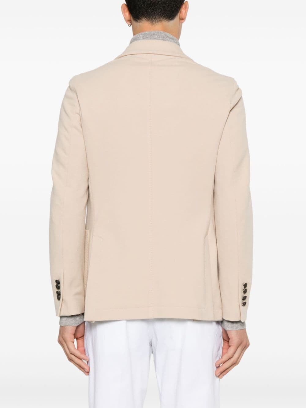 Circolo 1901 Cotton Double-breasted Jacket In Nude