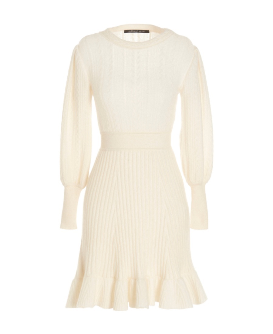 Antonino Valenti Long Sleeved Dress In White