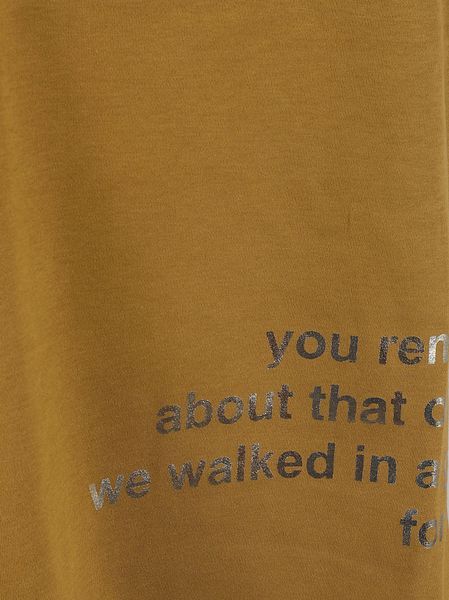 Shop Max Mara 's Slogan Printed Crewneck T-shirt In Brown