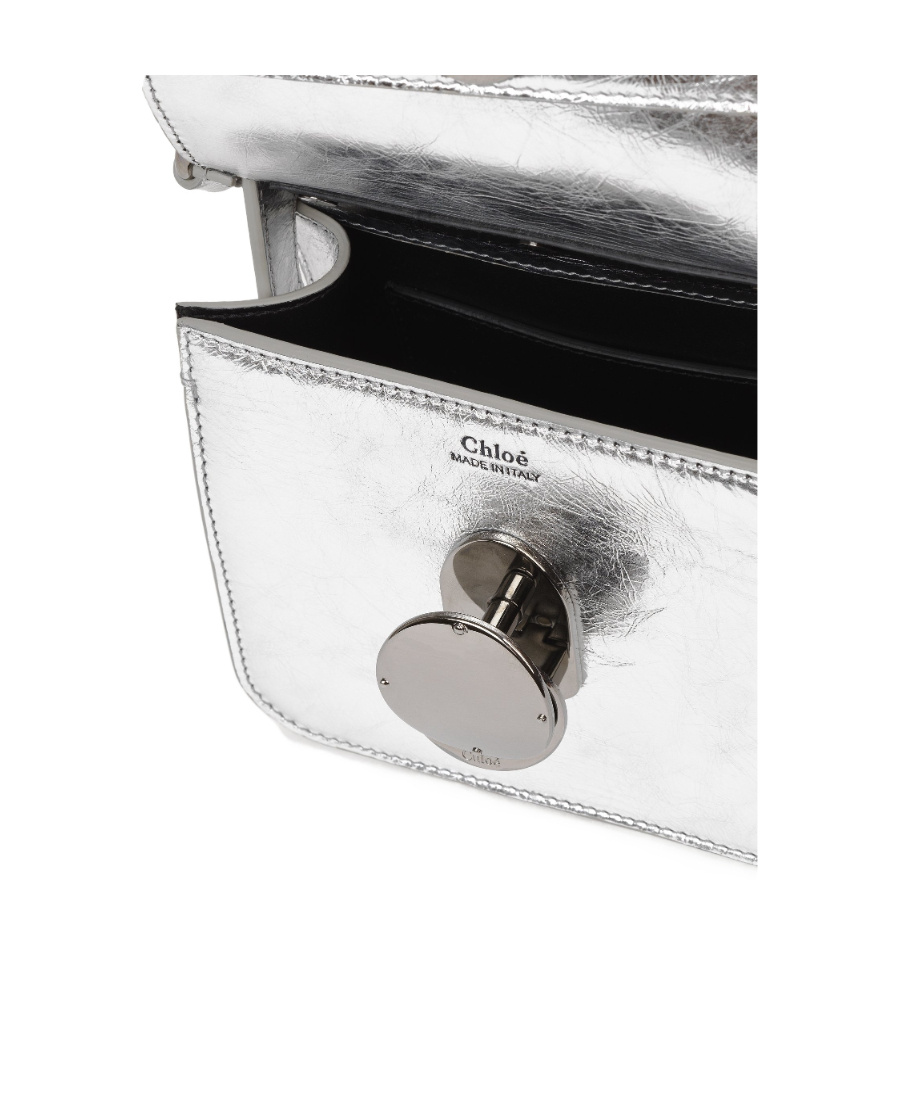 Chloé Penelope Miniature Flip Mini Bag In Gray