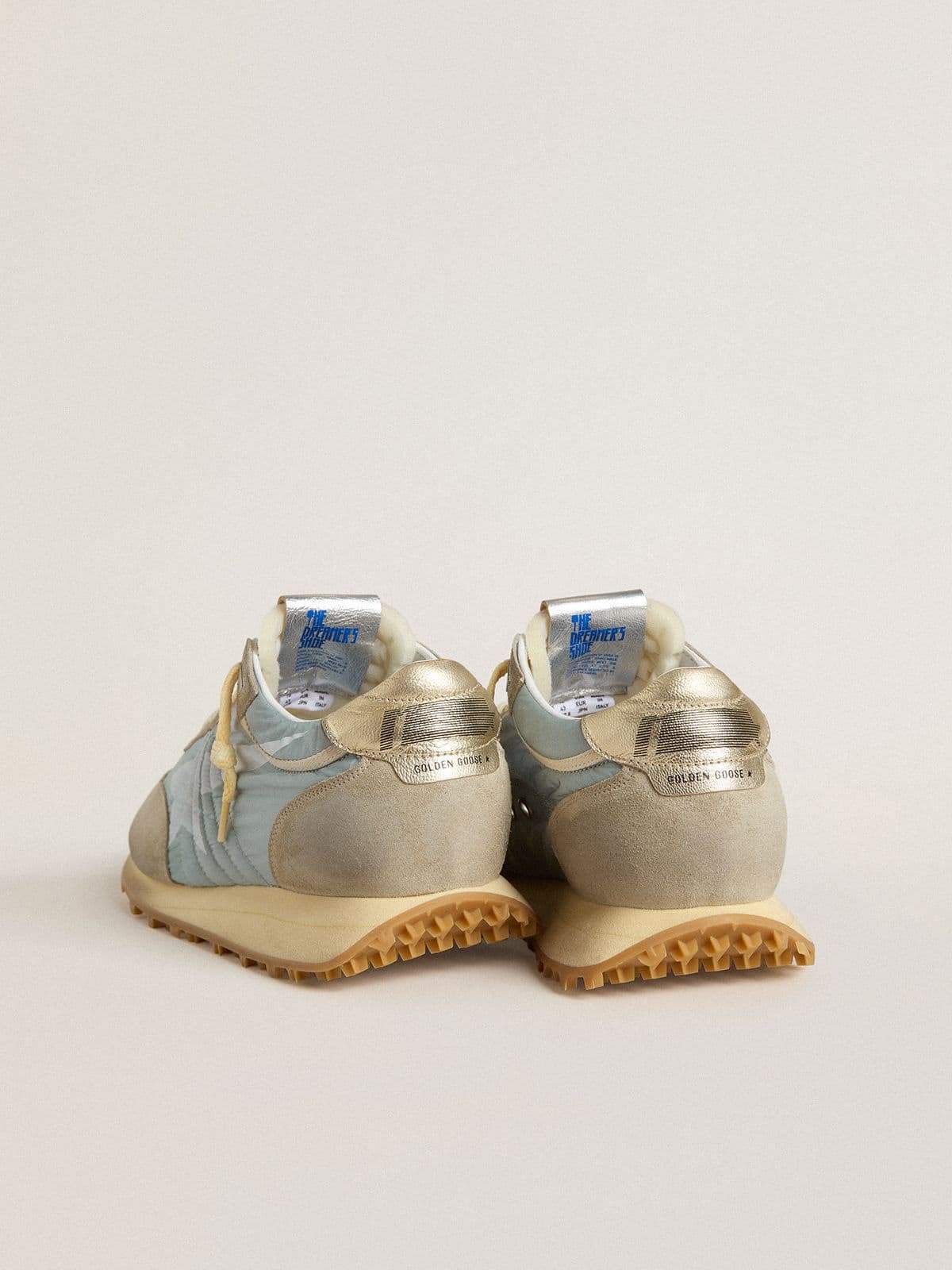 Golden Goose Low Top Sneakers Contrast Stitching In Brown