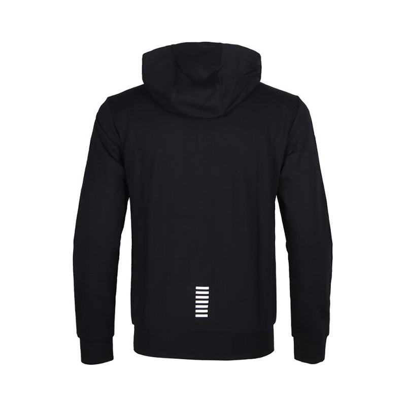 Ea7 Zip-up Tracksuit Set In Black