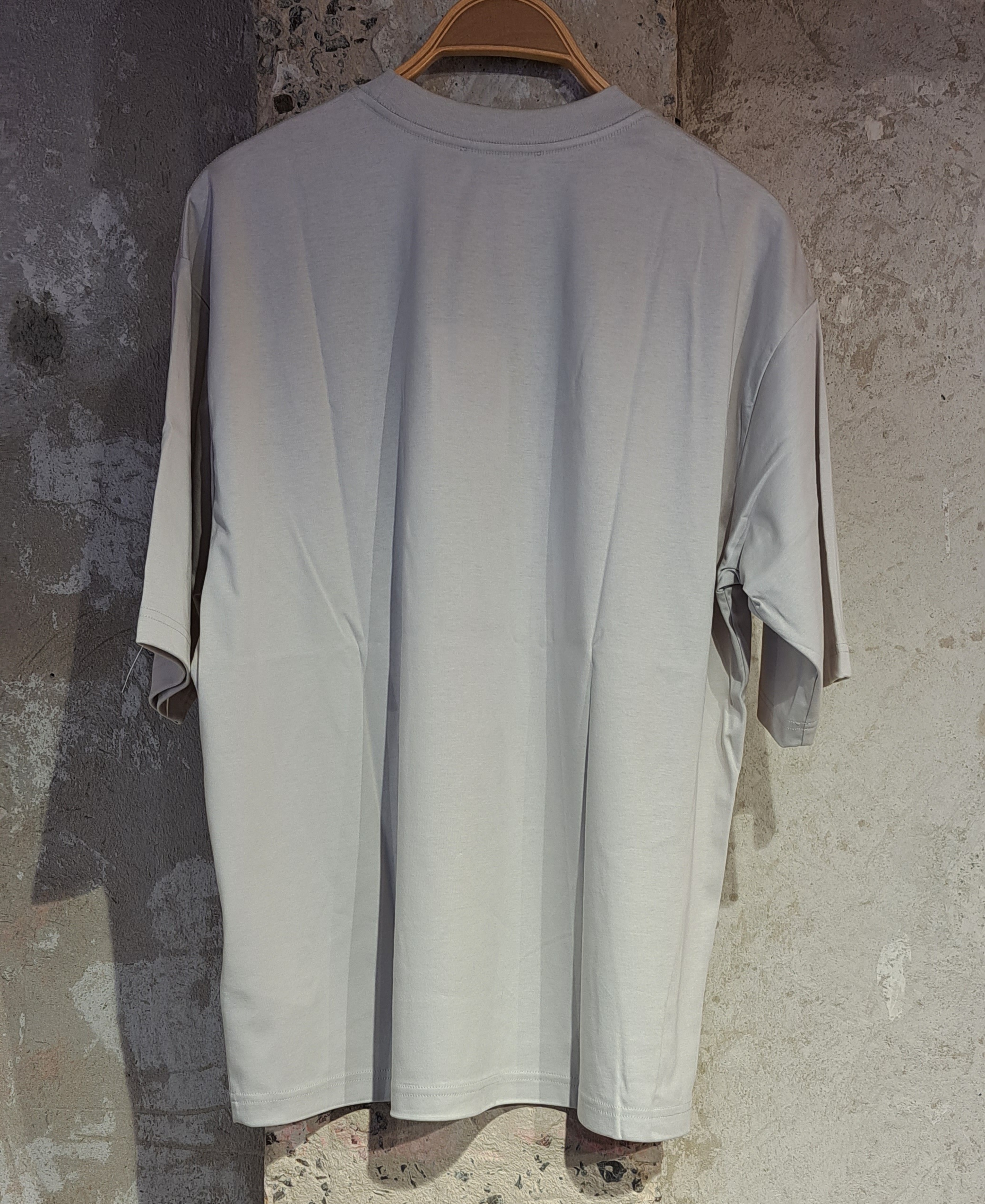 Lanvin Logo-embroidered Crewneck T-shirt In Gray