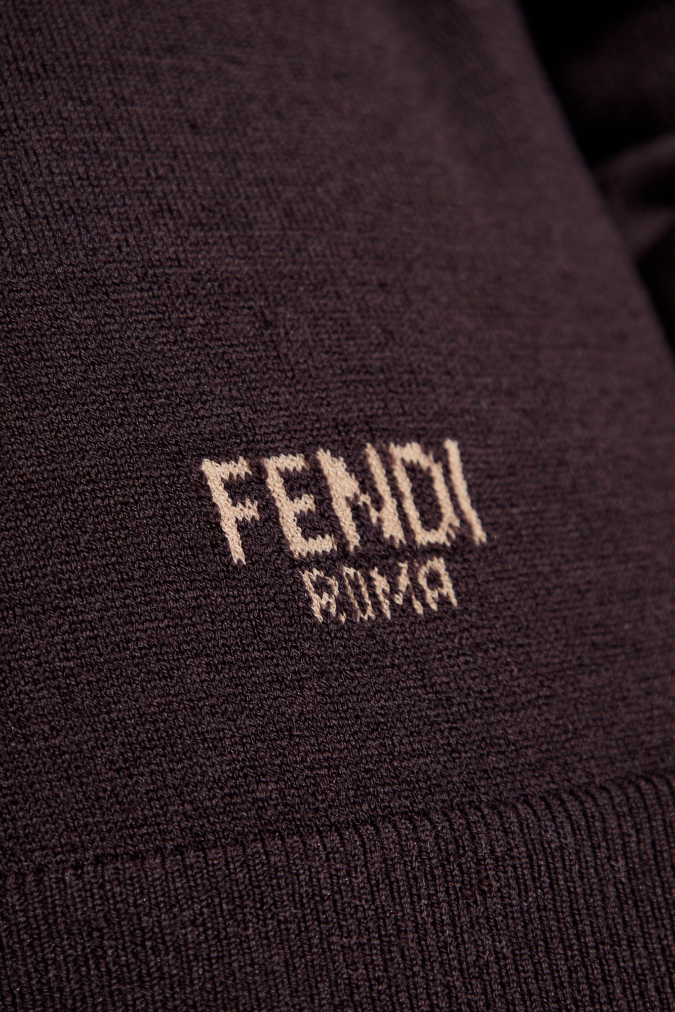 Fendi Layered-trim Sweater In Black