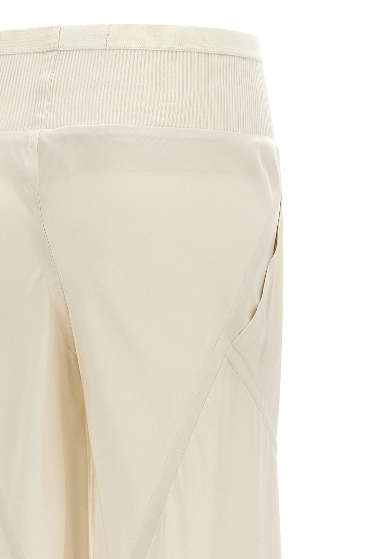 Shop Rick Owens Bias Trousers In Nude