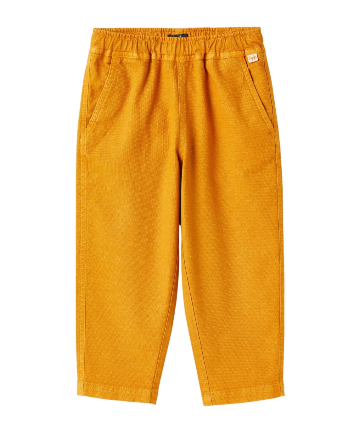 Il Gufo Cinnamon-coloured Linen-blend Trousers In Orange
