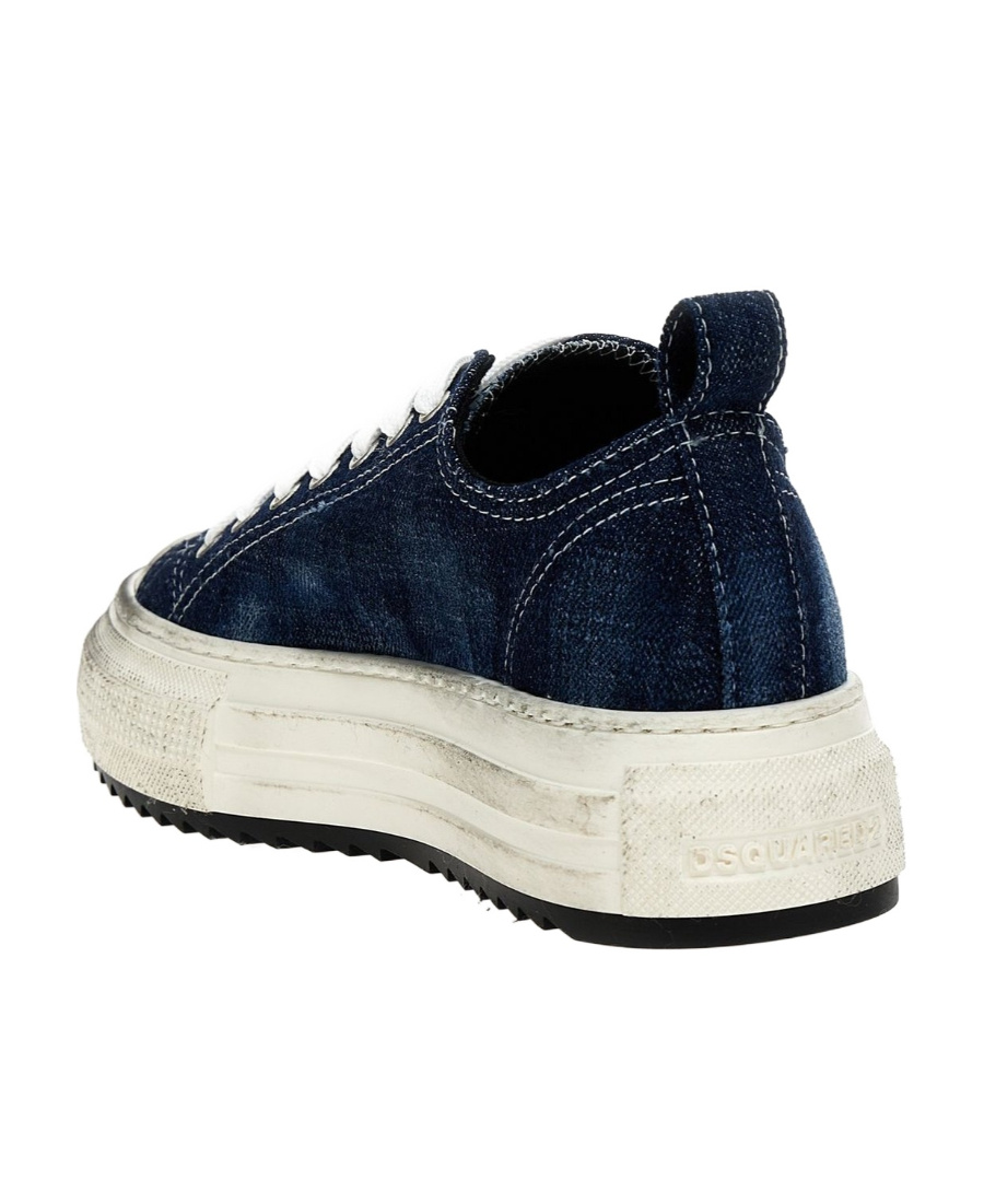 Dsquared2 Platform-sole Low-top Sneakers In Black