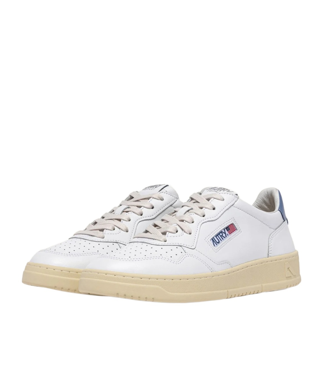 Autry White Leather Low Top Sneakers In White