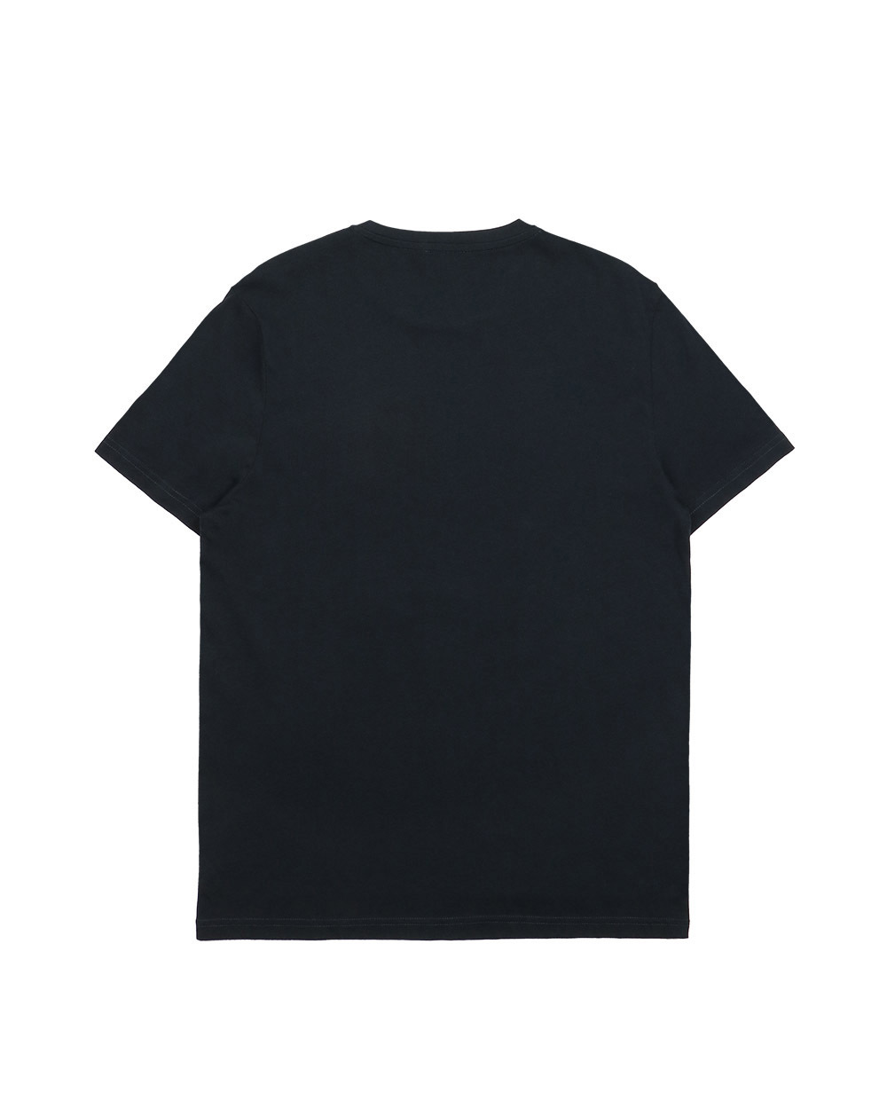 Ea7 Logo Round-necked T-shirt In Black