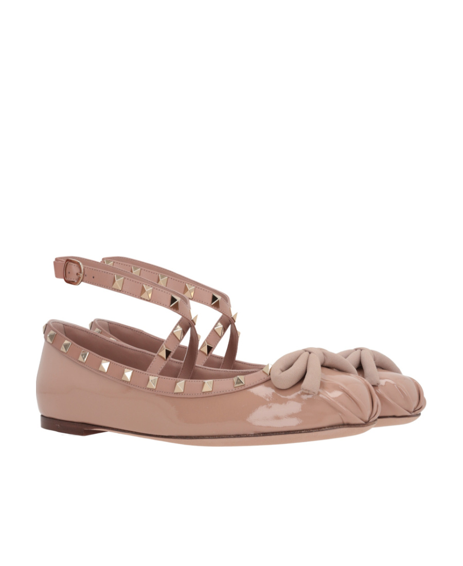 Valentino Garavani Woman Ballet Flats Blush Size 7 Leather In Pink