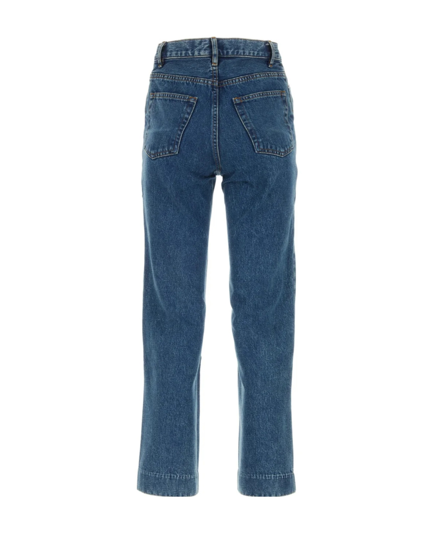 Apc New Sailor High-rise Straight-leg Jeans In Blue