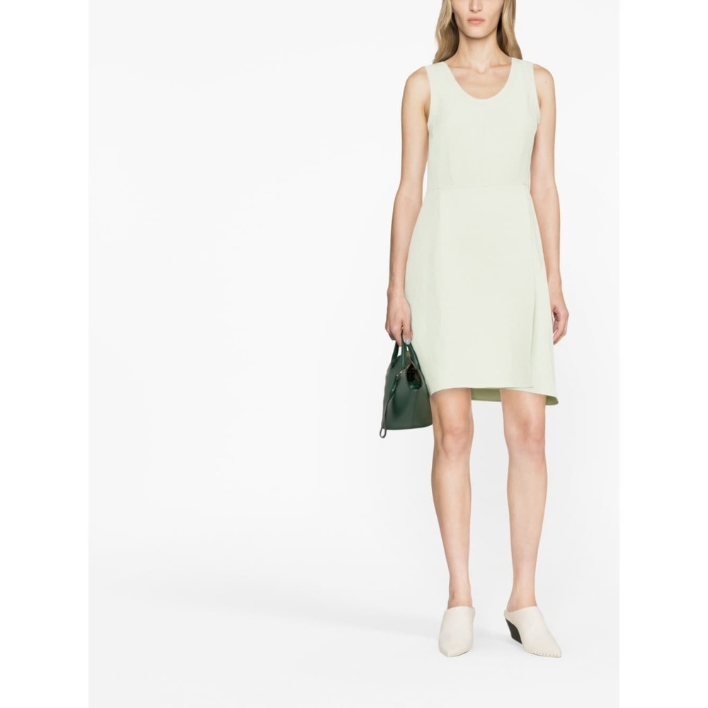 Jil Sander Sleeveless A-line Minidress In White