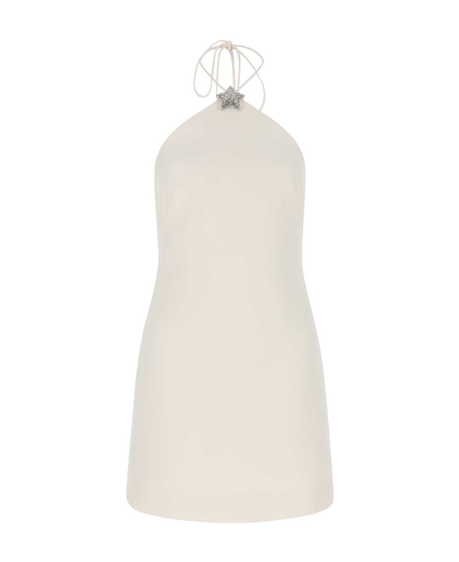 Valentino Star-detail Halterneck Minidress In White