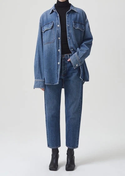 AGOLDE LONG SLEEVE DENIM SHIRT