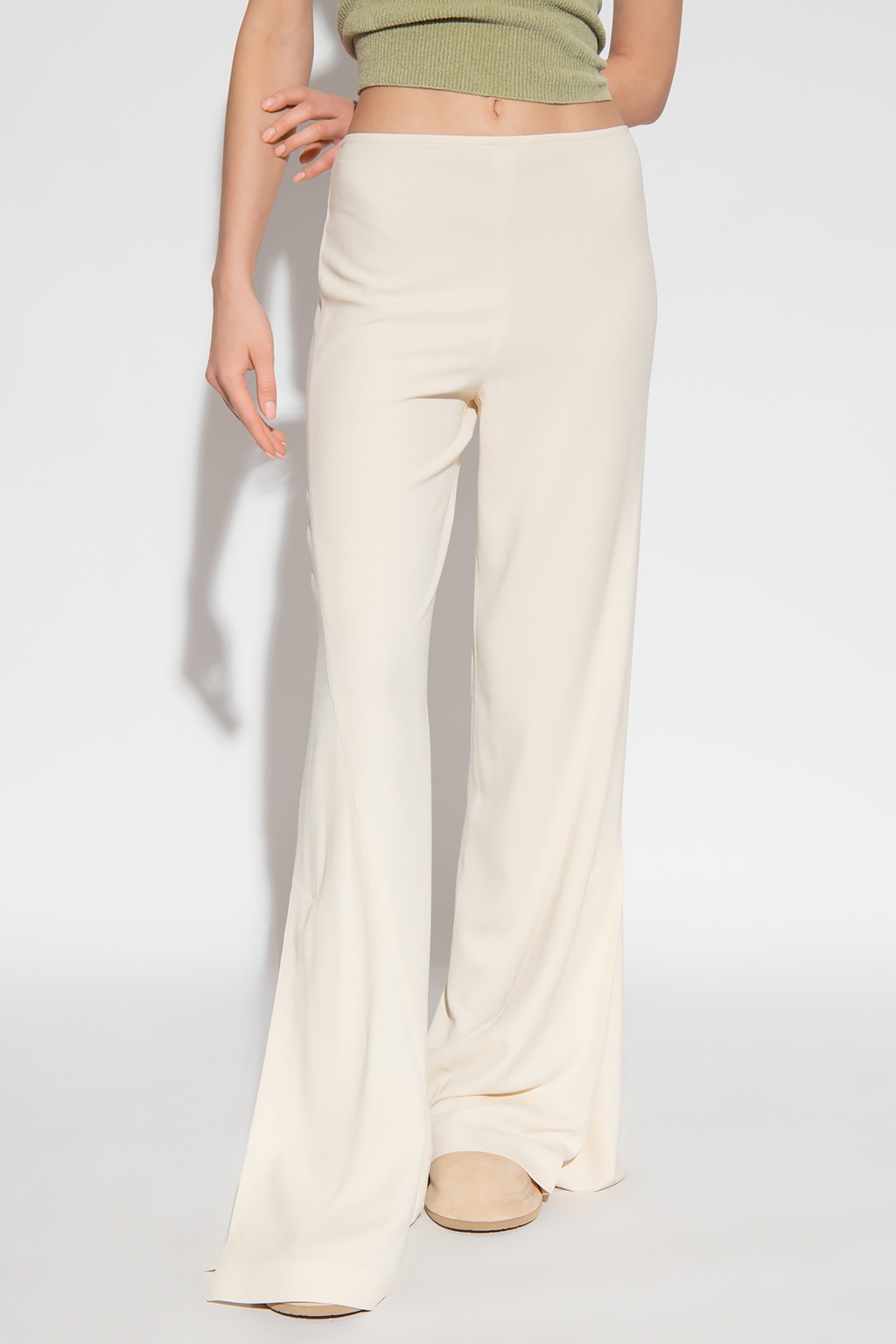 Jacquemus Straight-leg Trousers In White