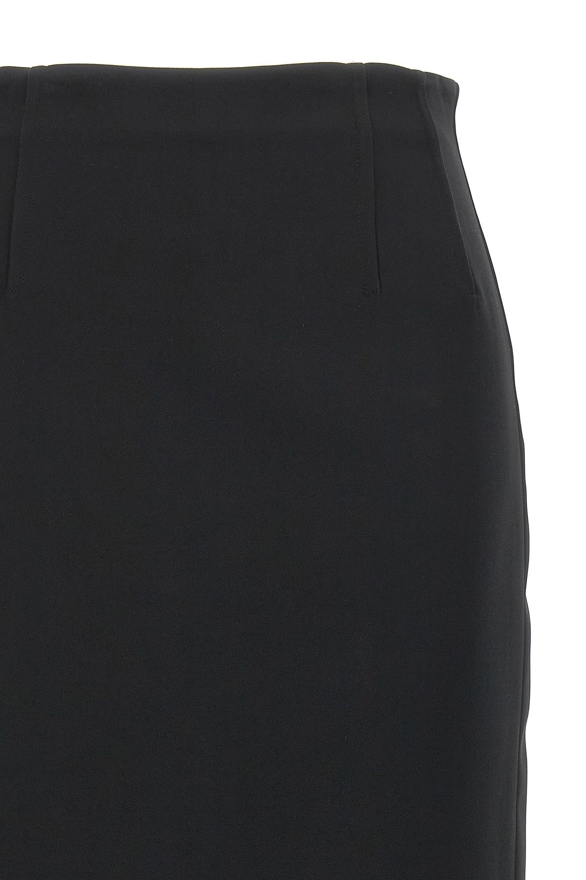 Max Mara Slit-detailed Skirt In Black