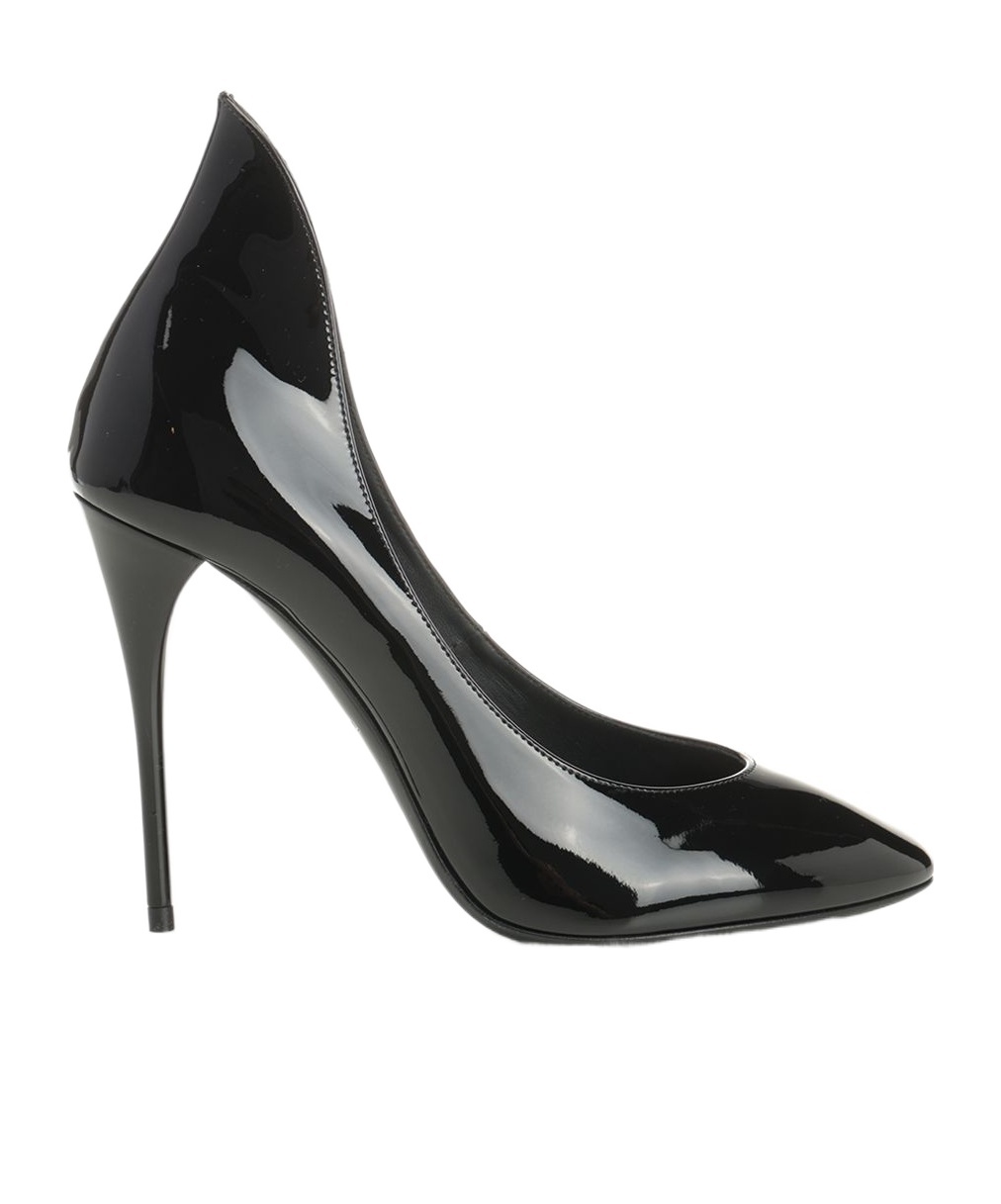 Alaïa Décoletté Pumps In Patent Calfskin In Black