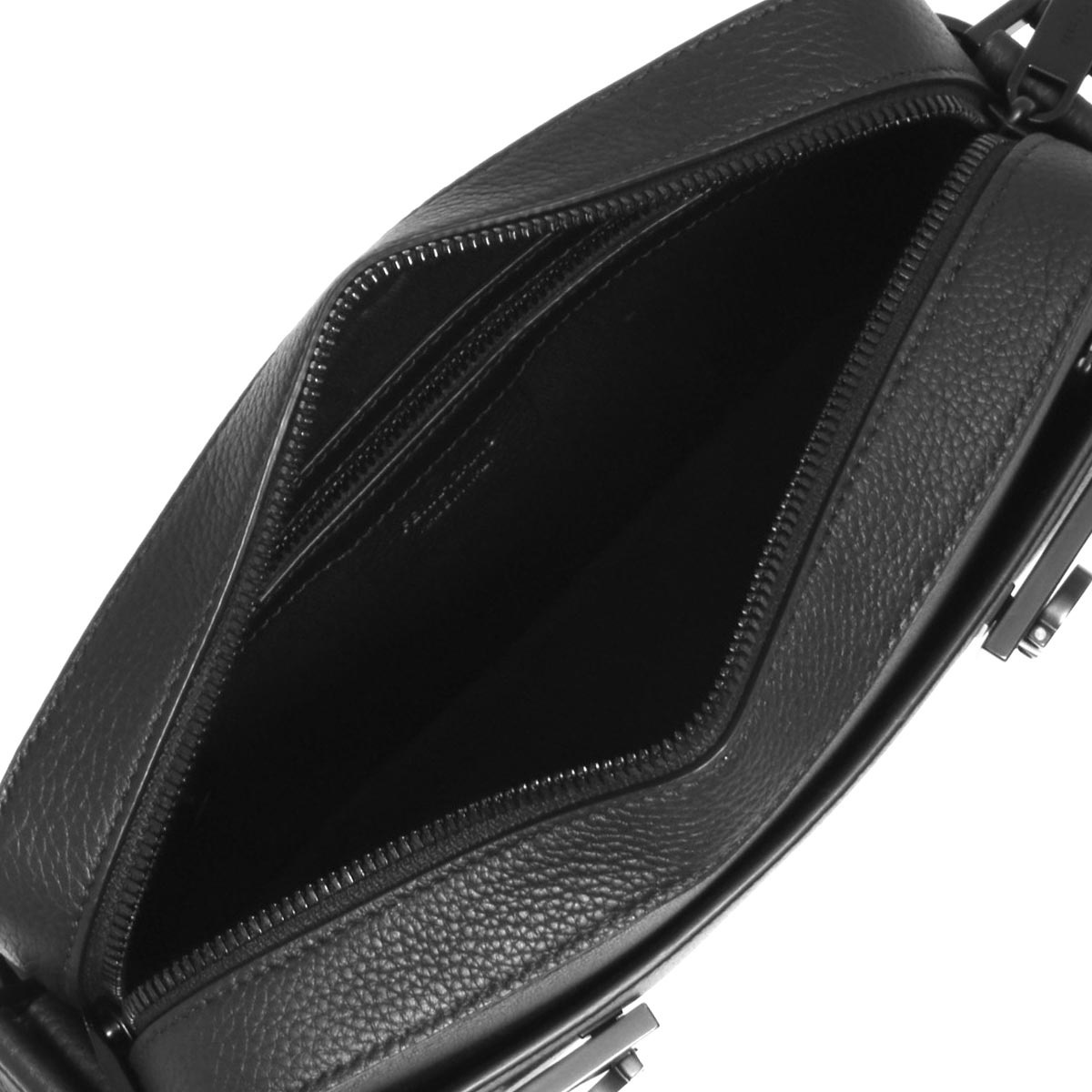 Ferragamo Twins Leather Crossbody Bag In Black
