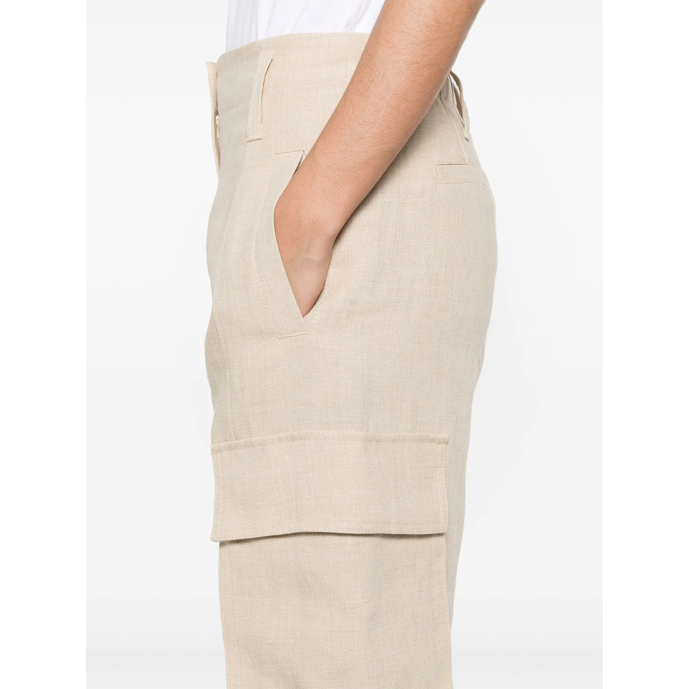 Brunello Cucinelli Belt-loop Casual Pants In Nude
