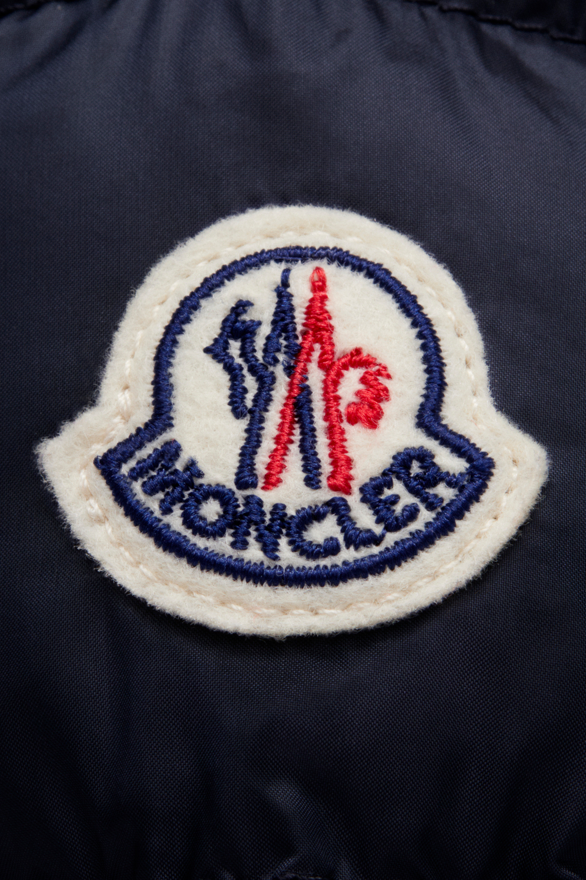 Moncler Padded Hooded Jacket In Blue