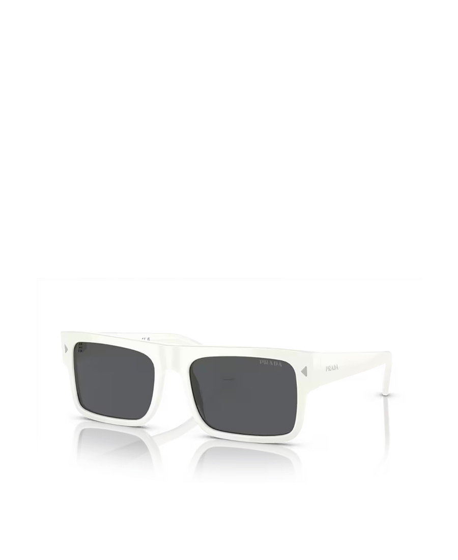 Prada Eyewear Rectangle Frame Sunglasses In White