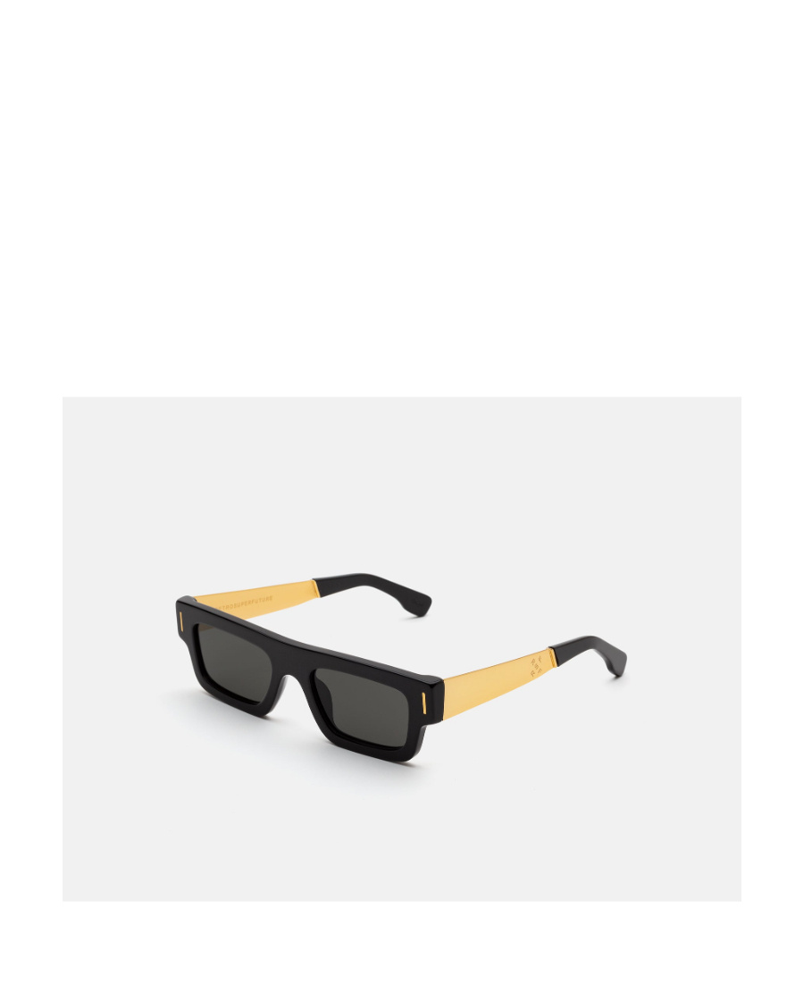 Retrosuperfuture Francis Slim Square-frame Sunglasses In Black
