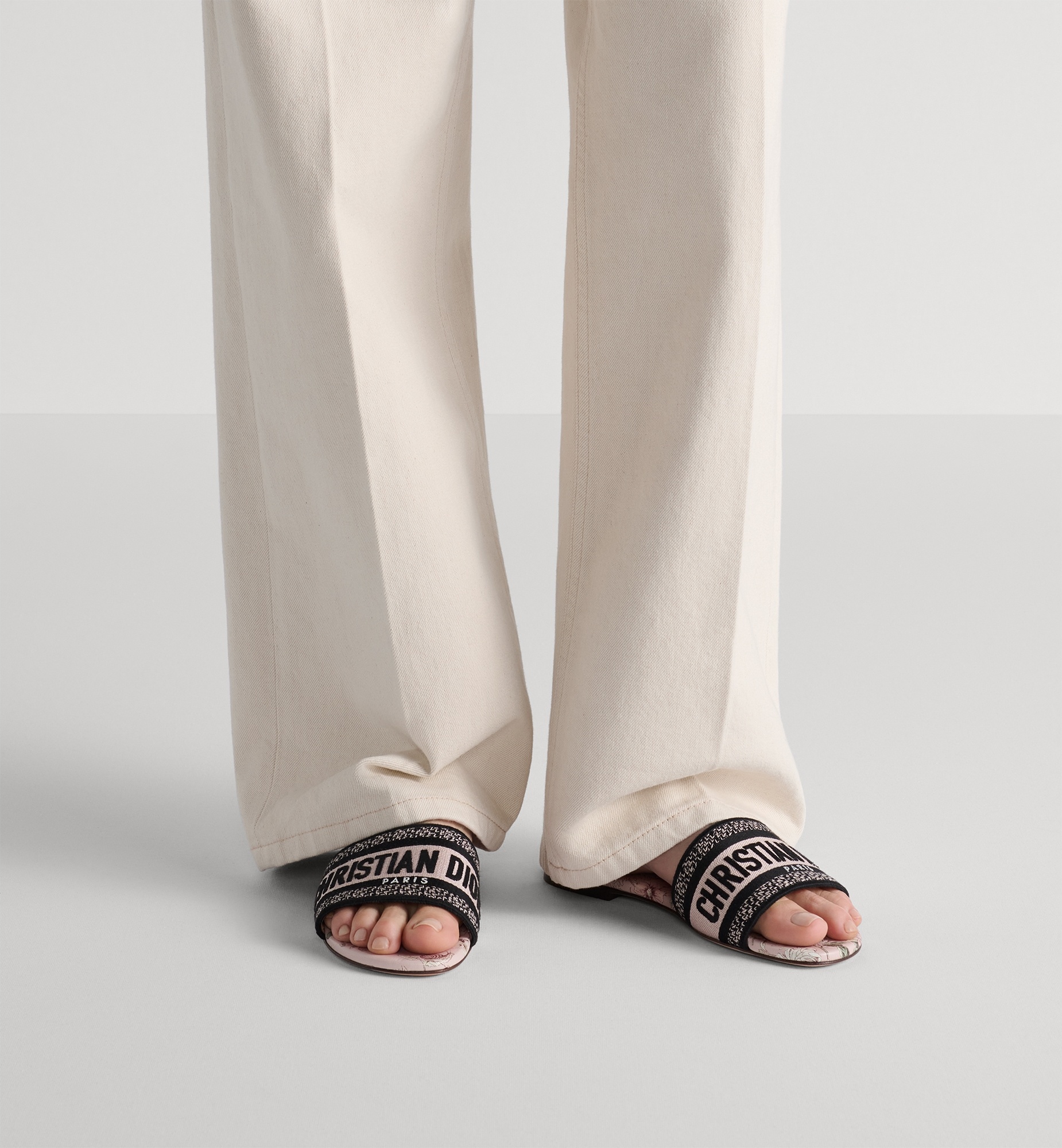 Dior Lucky Dway Slide In Brown