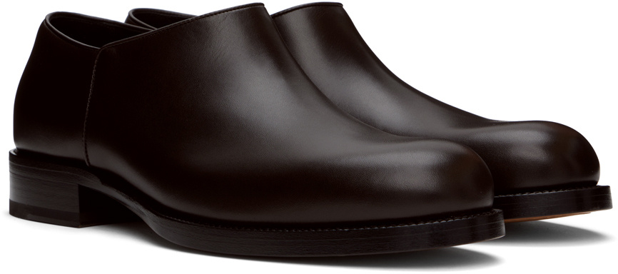 The Row Brown Nobilis Loafers In Brown