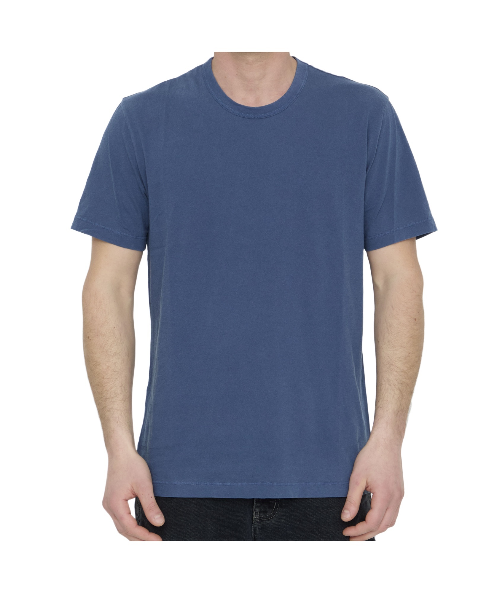 Shop James Perse Crew-neck T-shirt In Blue