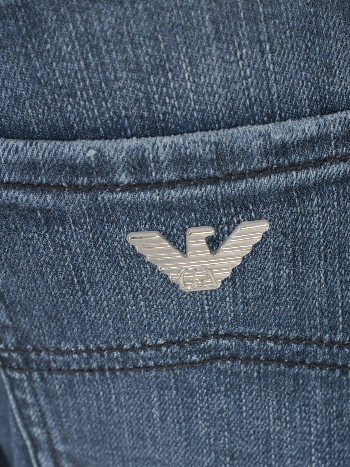 Emporio Armani Cropped Jeans In Gray