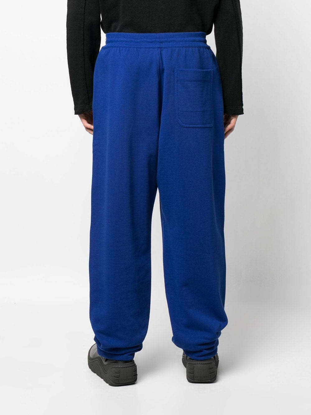 Y-3 Logo-patch Track Pants In Blue