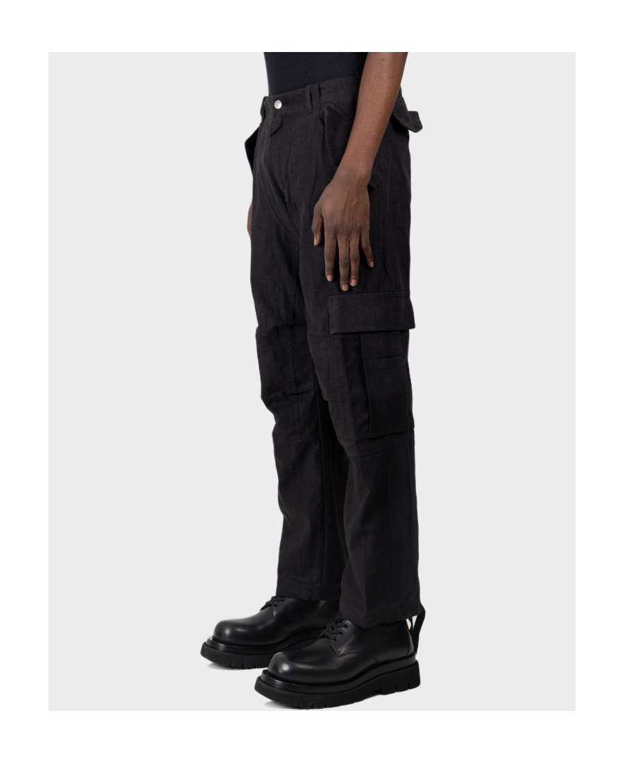 Rhude Logo Tooling Casual Pants In Black