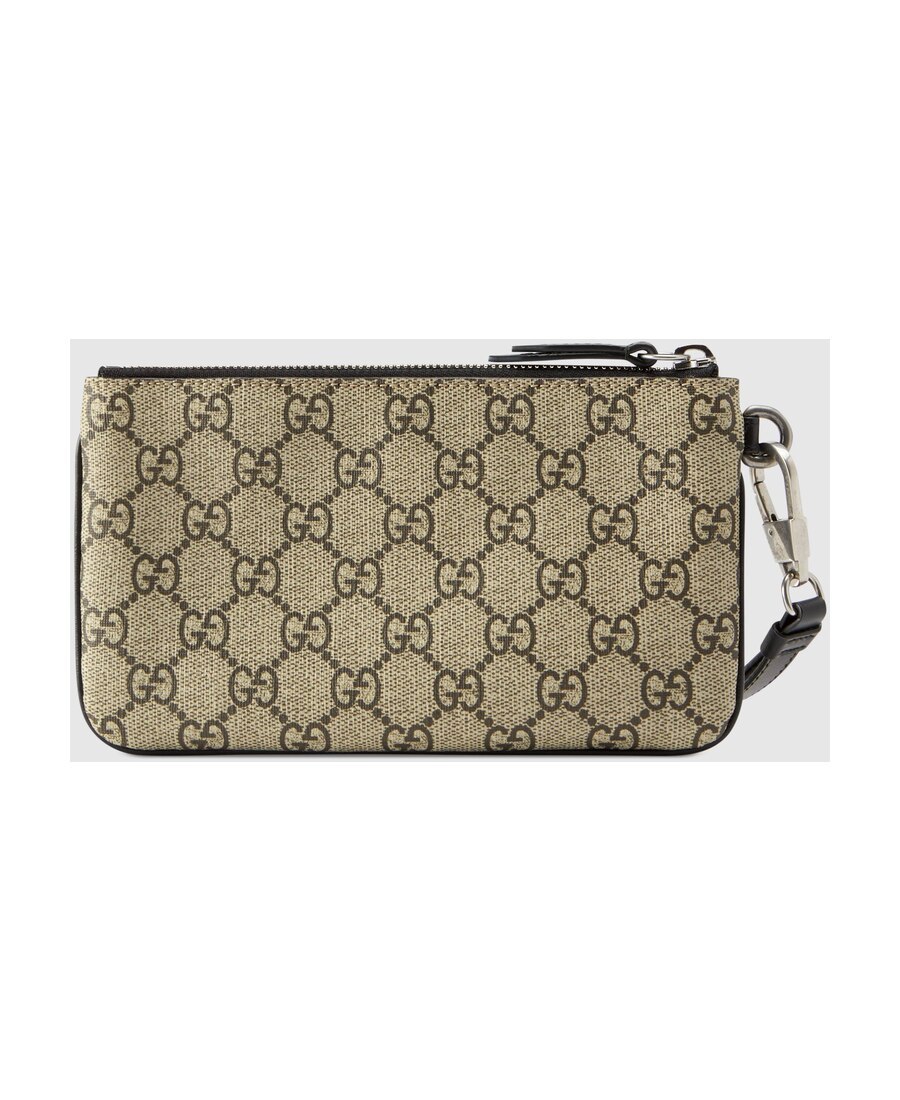 GUCCI GG SUPREME SNAKE PRINT IPHONE POUCH