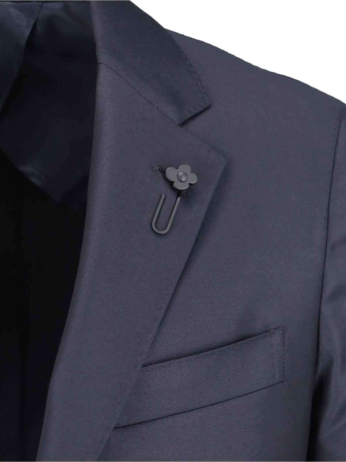 Lardini Virgin-wool Suit In Black