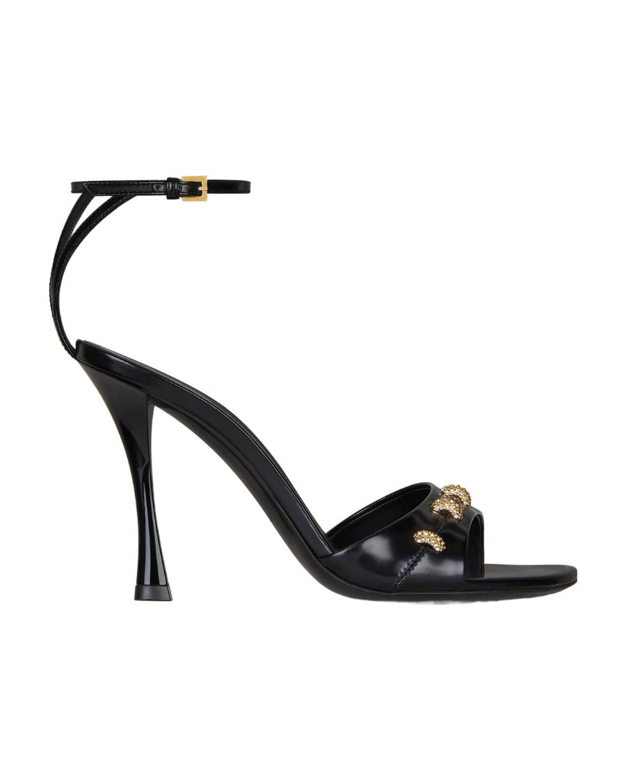 Givenchy 100mm Crystal-embellished Sandals In Black