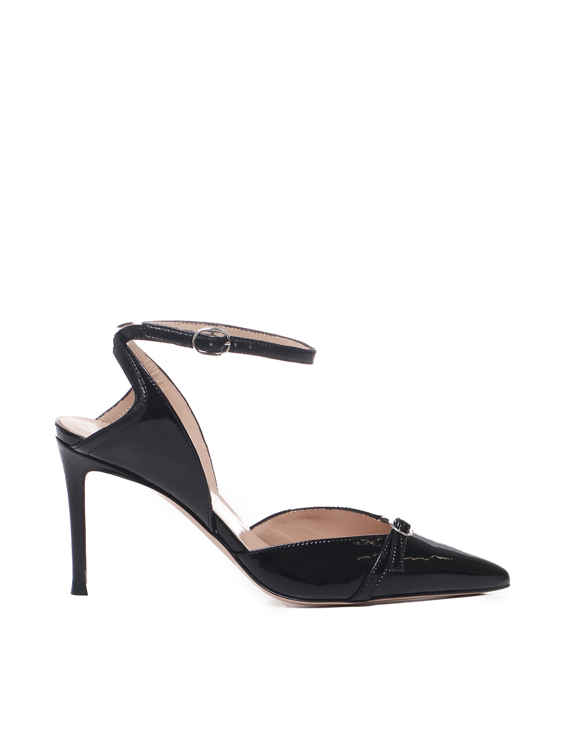 Marc Ellis Pointed High-heeled Sandals In Black