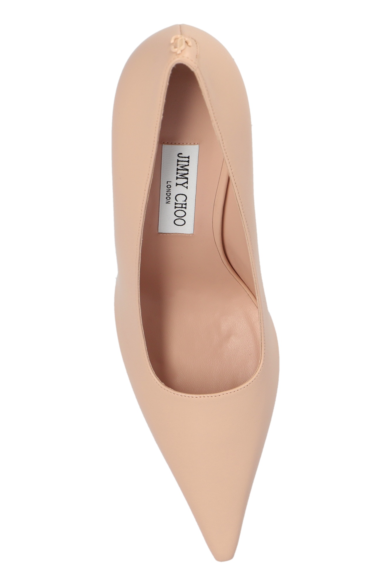 Jimmy Choo Pink Pointed Toe Pumps In Nude