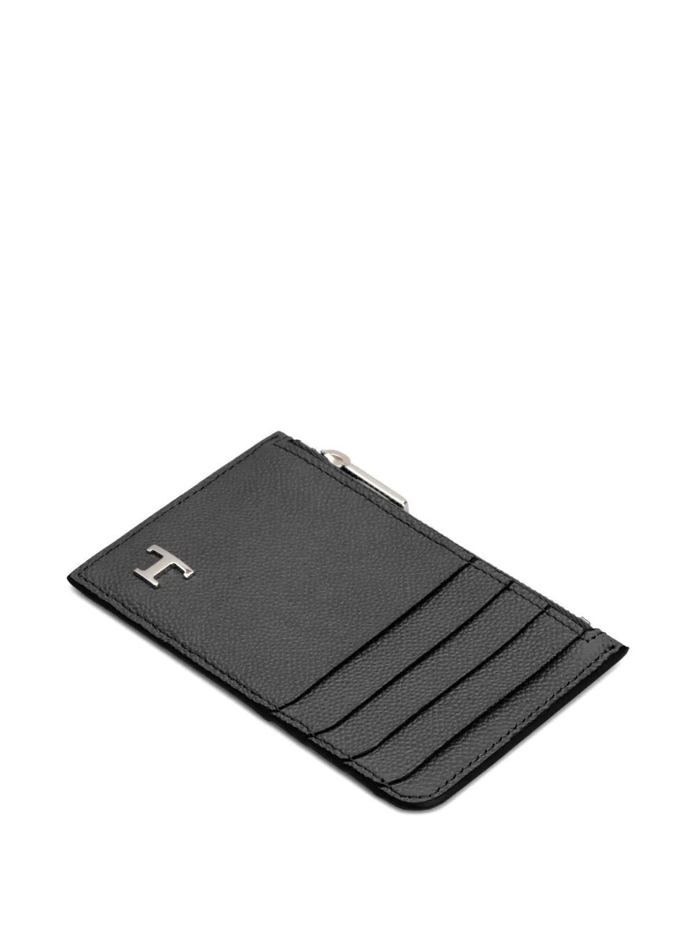 Tod's Credit Card Holder In Leather In Black