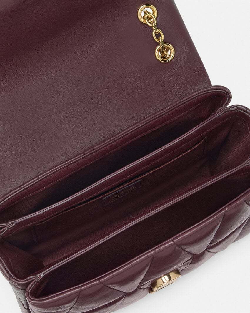 Versace Medusa Chain-linked Shoulder Bag In Brown