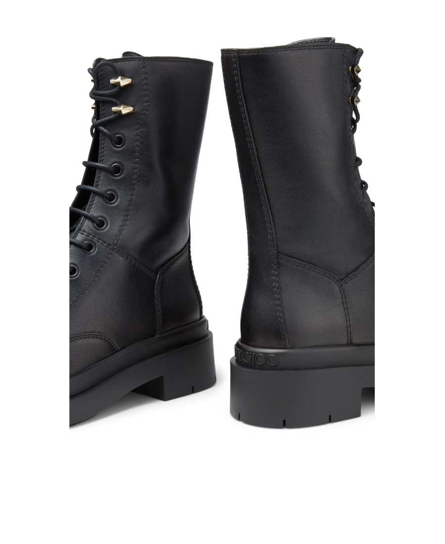 Jimmy Choo Nari Leather Mid-calf Boots In Black