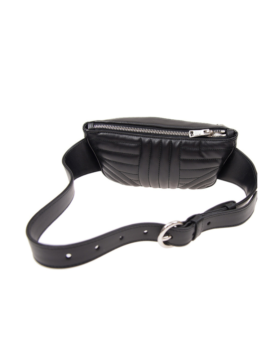 Prada Yansewed Design Waist Pack In Black